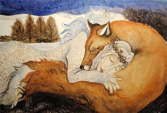 Winter Queen and Fox Lover by Jackie Morris