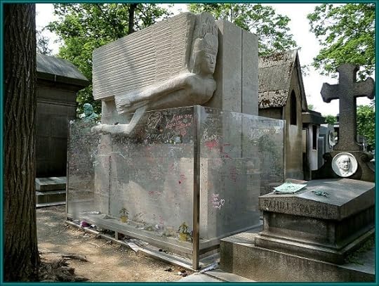 Oscar Wilde's tomb - a public domain photo.
