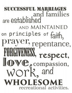 Successful Marriages and Families