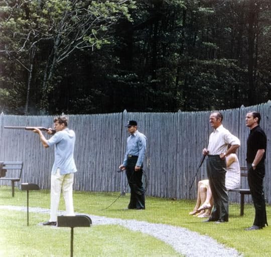 President Kennedy Skeet Shooting at Camp David