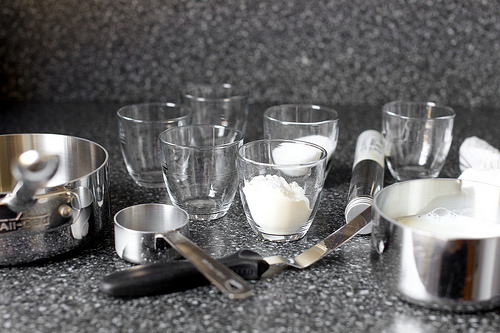 getting ready to make custards