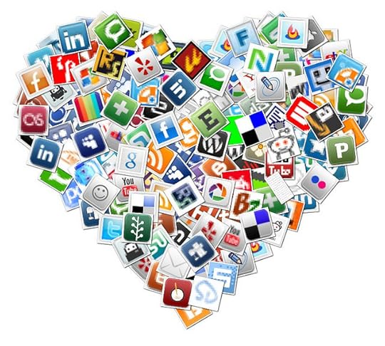 Social Media Heart Collage