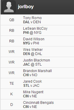 Week 5 FanDuel FFFC
