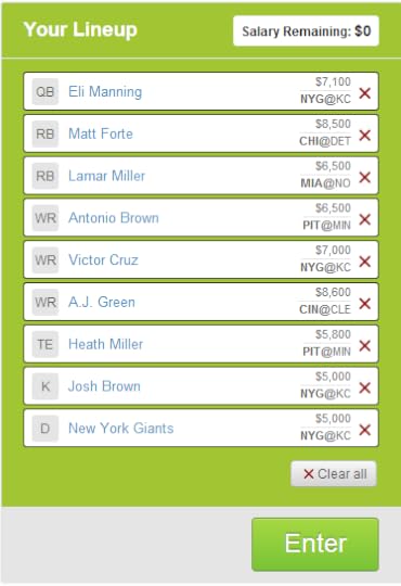 Week 4 FanDuel