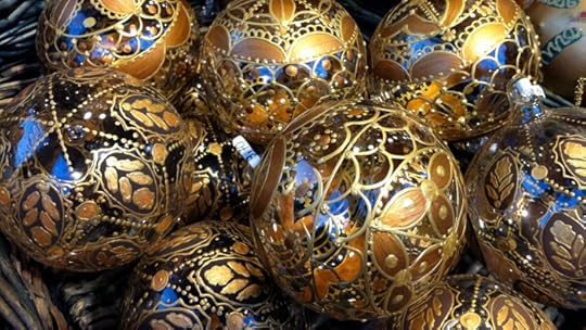 Christmas decorations from the Christmas Market in Vienna last year.