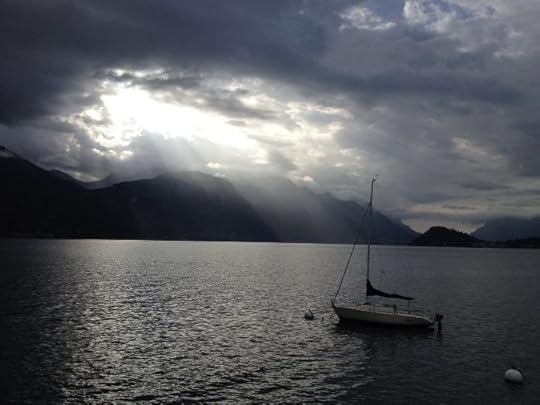 photo, image, boat, lake como, italy