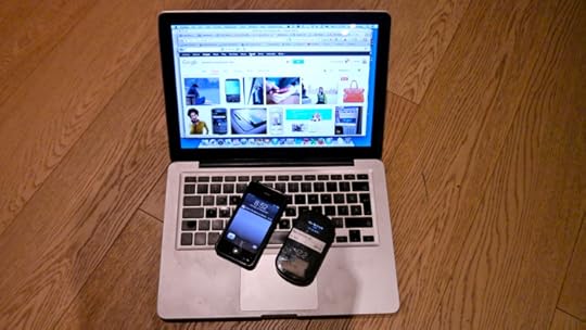 My computer, my phone and a Mi-Fi like device that gives me Wi-Fi on a 3G network.