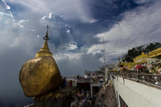 photo, image, golden rock, myanmar