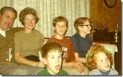 mom, dad, the youngest four