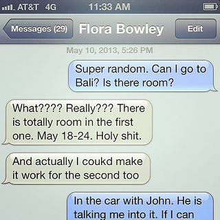 So this is actually happening. #feelingspontaneous and #practicingcourage and #myhusbandiscrazysupportive