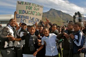 south africa education protest
