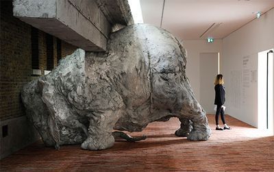 Adrián Villar Rojas's elephant. Image by Piero Cruciatti/Demotix/Corbis