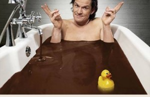 chocolate milk bath man