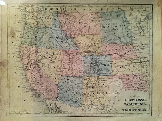 1879 map showing the final route of the TRR