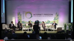Live transmission from panel