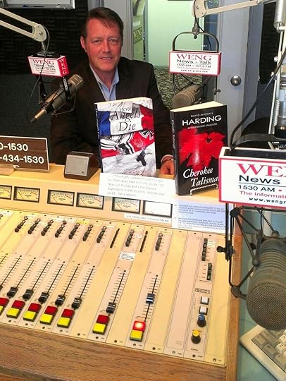 Author in WENG Radio/TV studio 2-1-13 