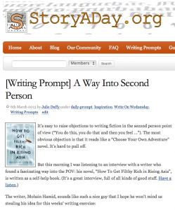 A Way Into The Second Person blog post