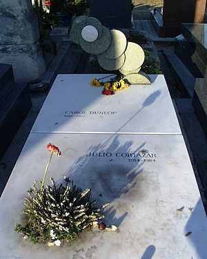 Cortázar's gravestone at Montparnasse Cemetery...