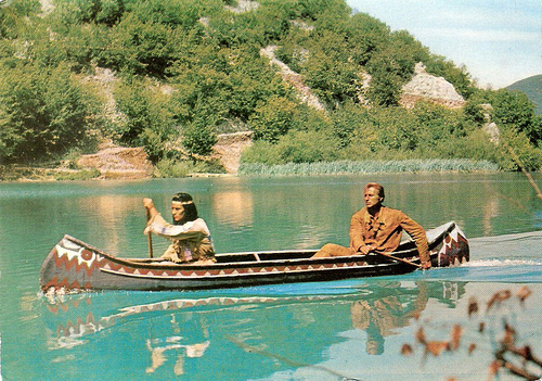 Pierre Brice and Lex Barker in Der Schatz im Silbersee