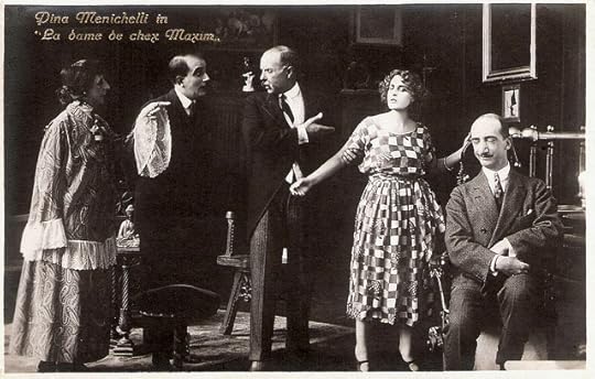 Pina Menichelli and Marcel Lévesque in La dame de Chez Maxim's