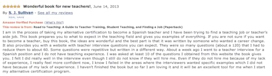 Road to Teaching Review