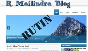 Rutin ngeblog
