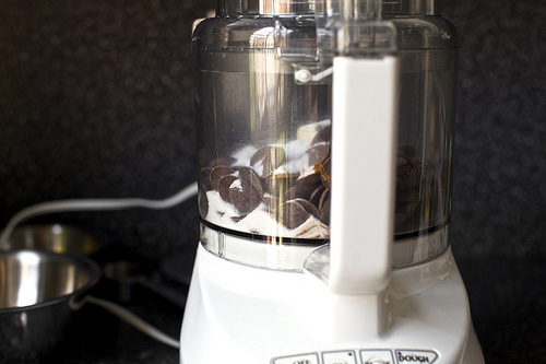 grind your chocolate with sugar