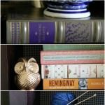 $15 Fabric-Lined Bookcase Makeover