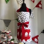 chevron-elephant apron