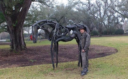 C.J. Carter-Stephenson with Deborah Butterfield Sculpture.