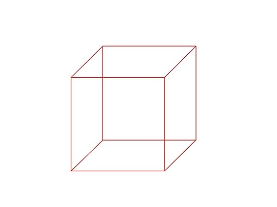 necker cube red