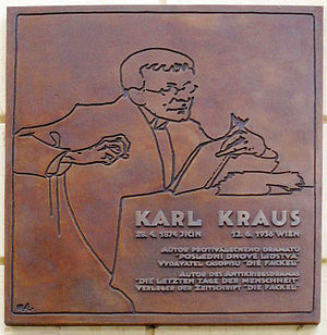 Karl-Kraus-Tafel am Geburtshaus