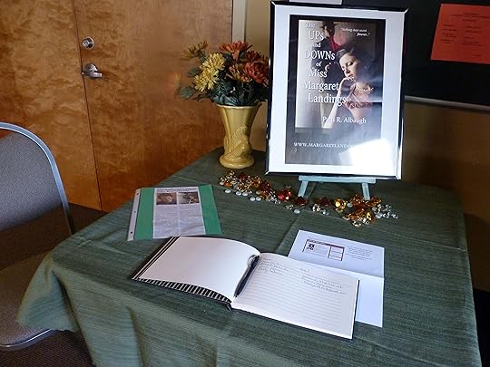 Sign in table with guest book