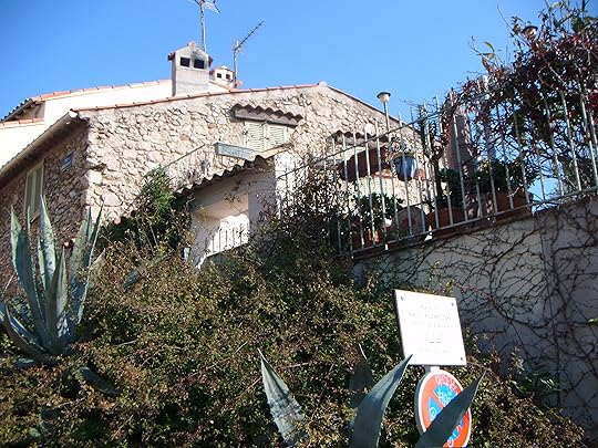 The house of Nikos Kazantzaki, 8 Rue Bas Castellet in Antibes, where he wrote Zorba the Greek.