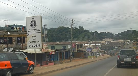 Present-day Obuasi, main road (2013)