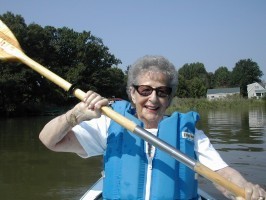 And now she paddles away. . . .