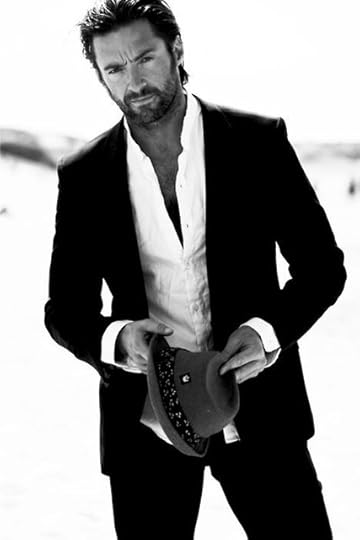 hugh jackman b&w