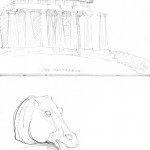 GHinds Greece sketchbook 2-11 Parthenon