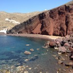 Red beach in Santorini