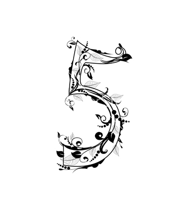 number alphabet, foliage