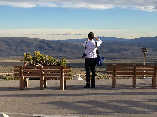 David Taking in the Mountain Air