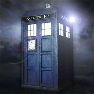 It's the TARDIS. It's blue.