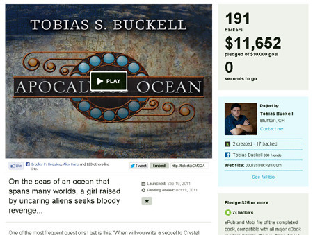 Tobias Buckell Kickstarter