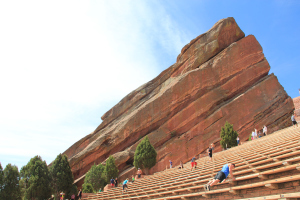 One of each of the cliffs on the sides, Creation Rock and Ship Rock.