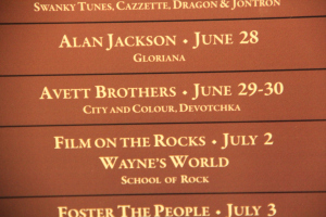 Hey Look - one of my favorite bands played there in 2012! Avett Brothers - wish I was there!