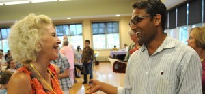 Terry Farish and interpreter Nilhari Bhandari