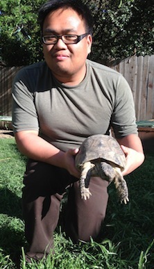 Mark Cayabyab tortoise Reptile Veterinary Internship with the Turtle Conservancy