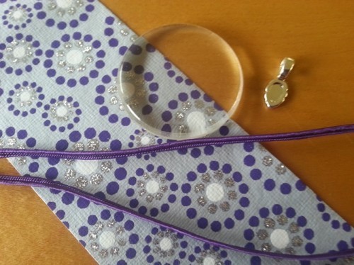 glass pendant repurposed paper