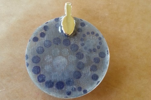 glass pendant with bail