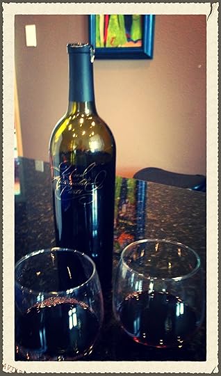 Celebratory wine from my friend Slim!
